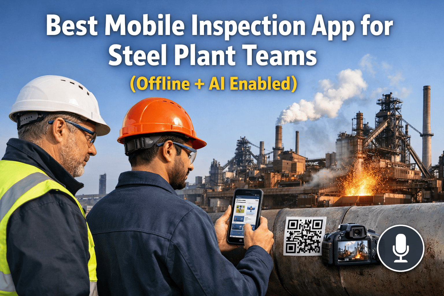 mobile-inspection-app-steel-plant-offline-ai