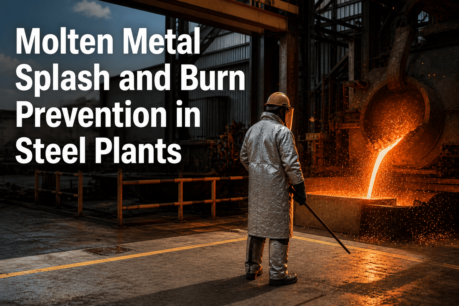 molten-metal-splash-burn-prevention-steel-plant-safety