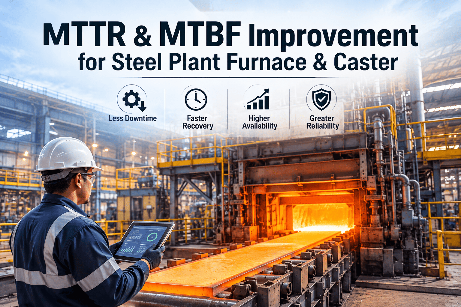 mttr-mtbf-improvement-steel-plant-blast-furnace-caster