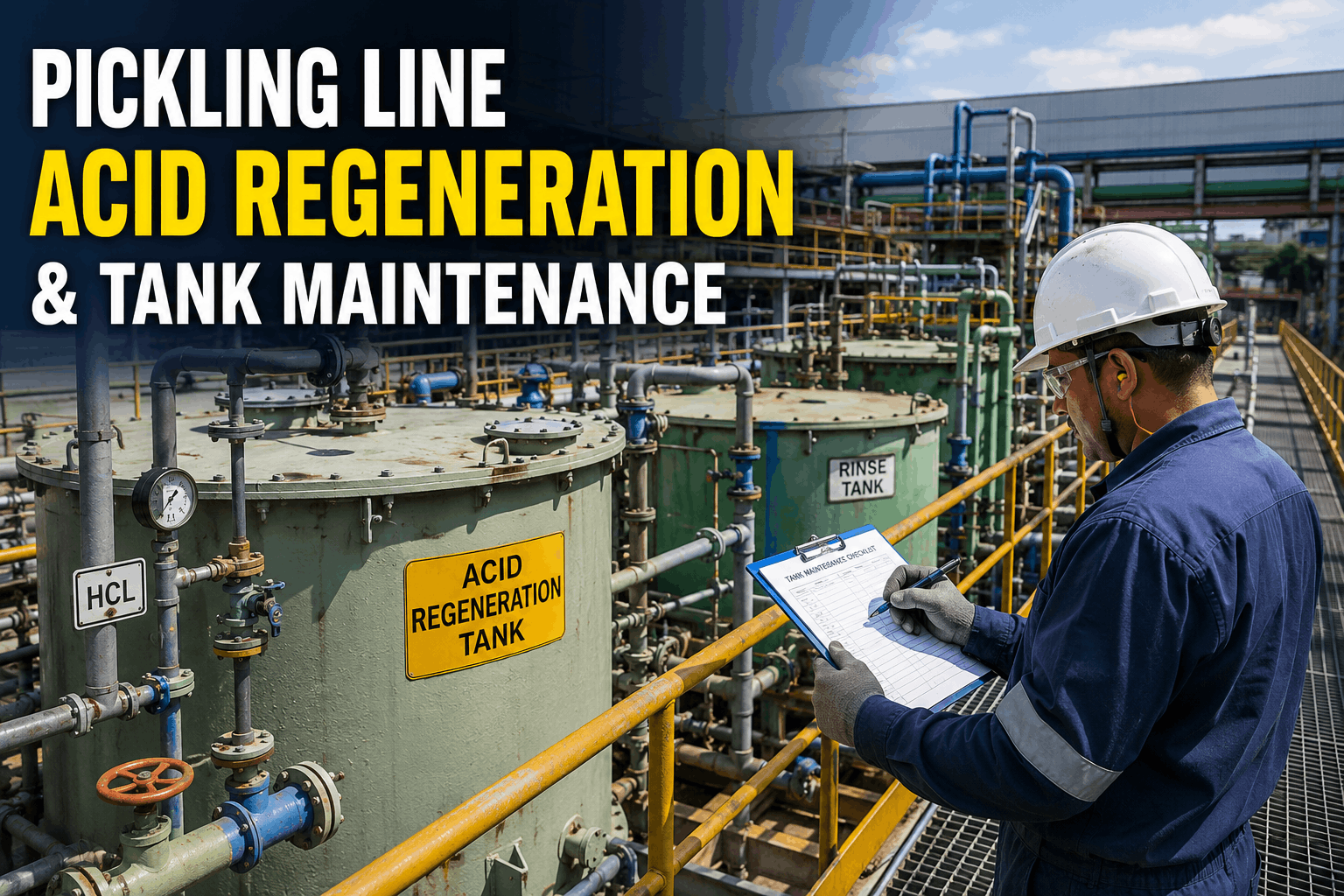 pickling-line-acid-regeneration-and-tank-maintenance