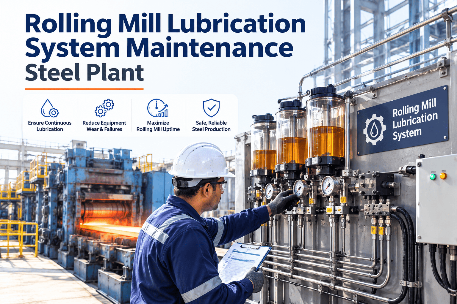 rolling-mill-lubrication-system-maintenance-steel-plant