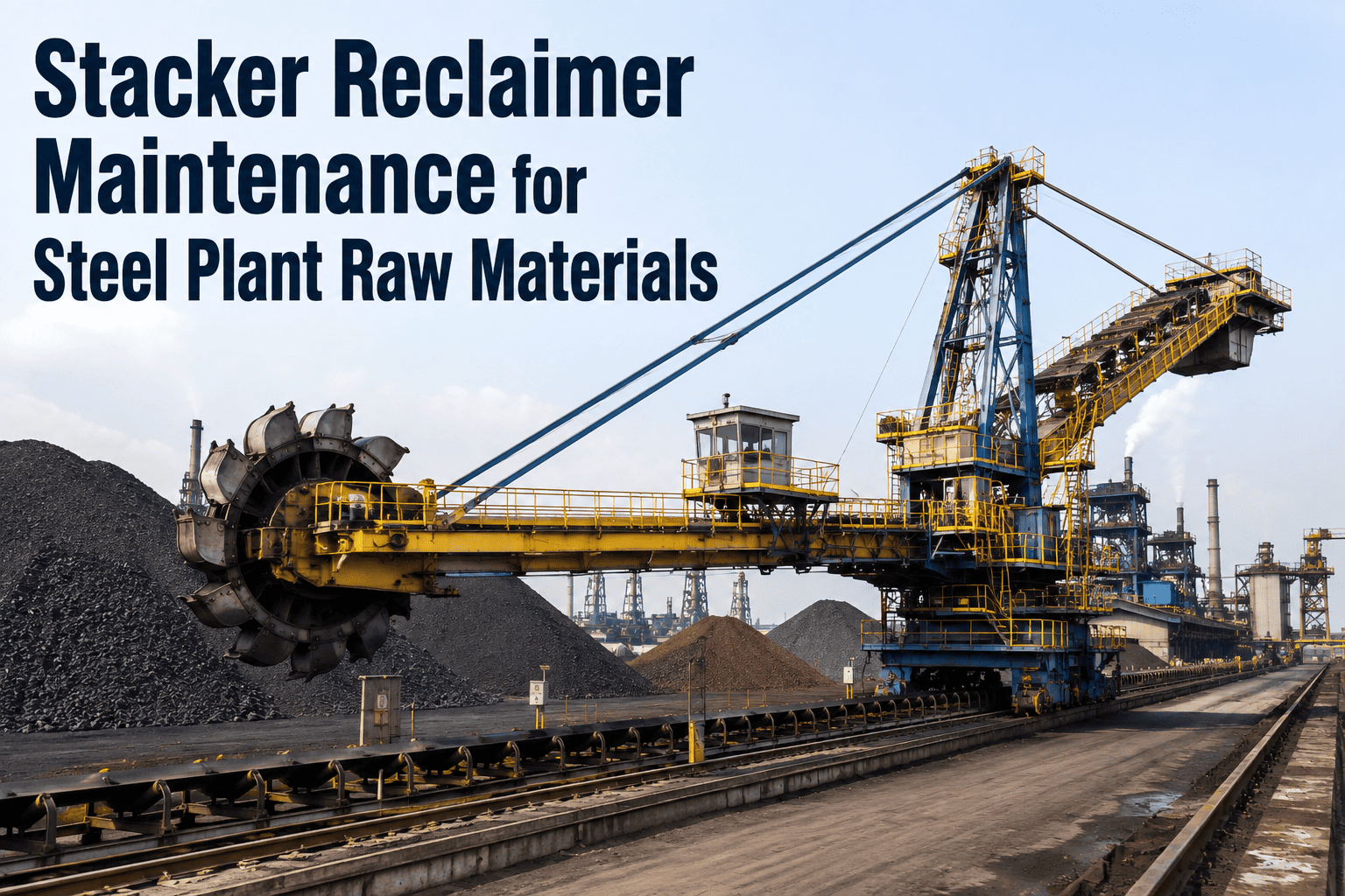 stacker-reclaimer-maintenance-steel-plant-raw-material