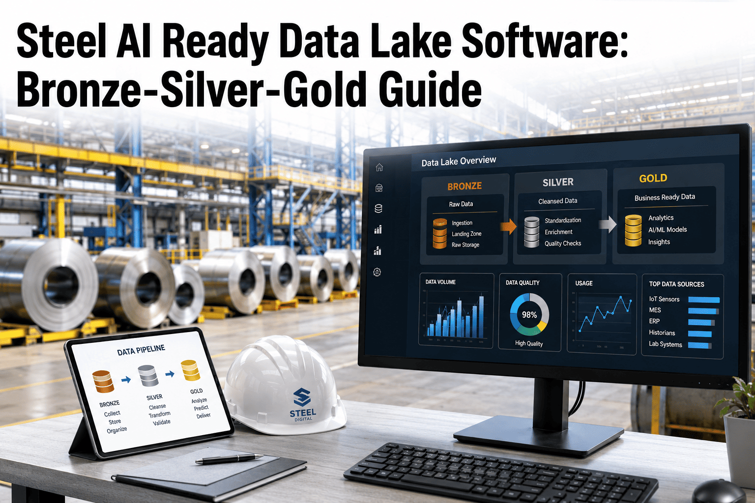 steel-ai-ready-data-lake-software-bronze-silver-gold-guide