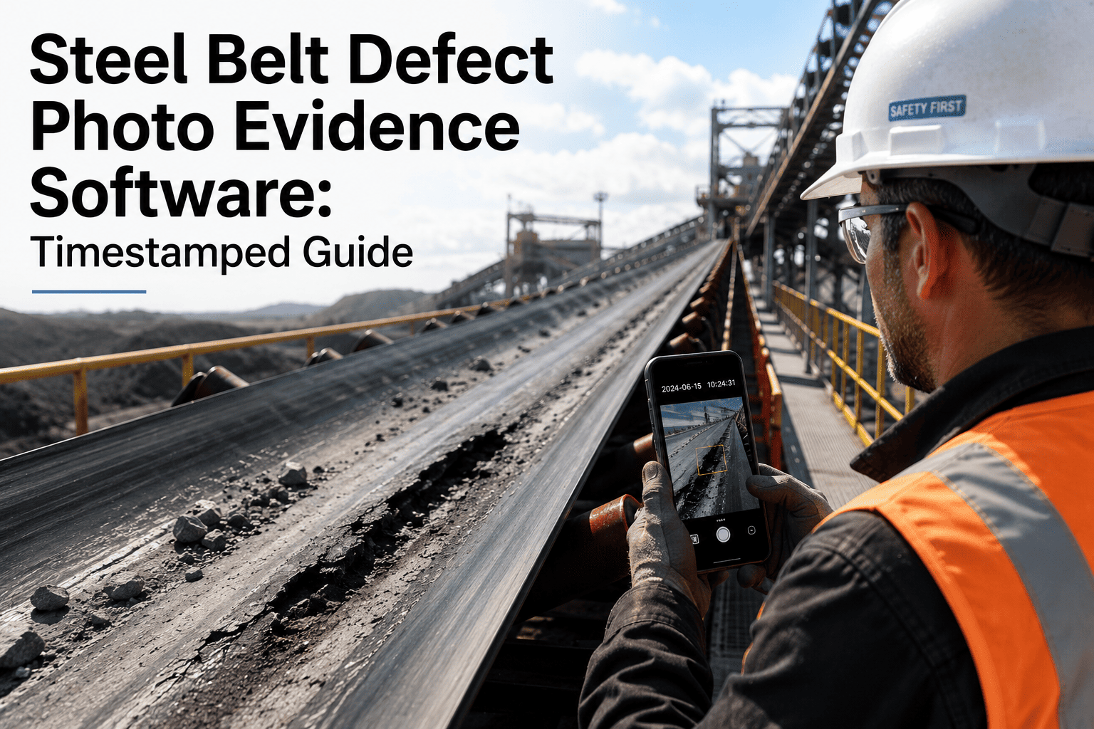 steel-belt-defect-photo-evidence-software-timestamped-guide