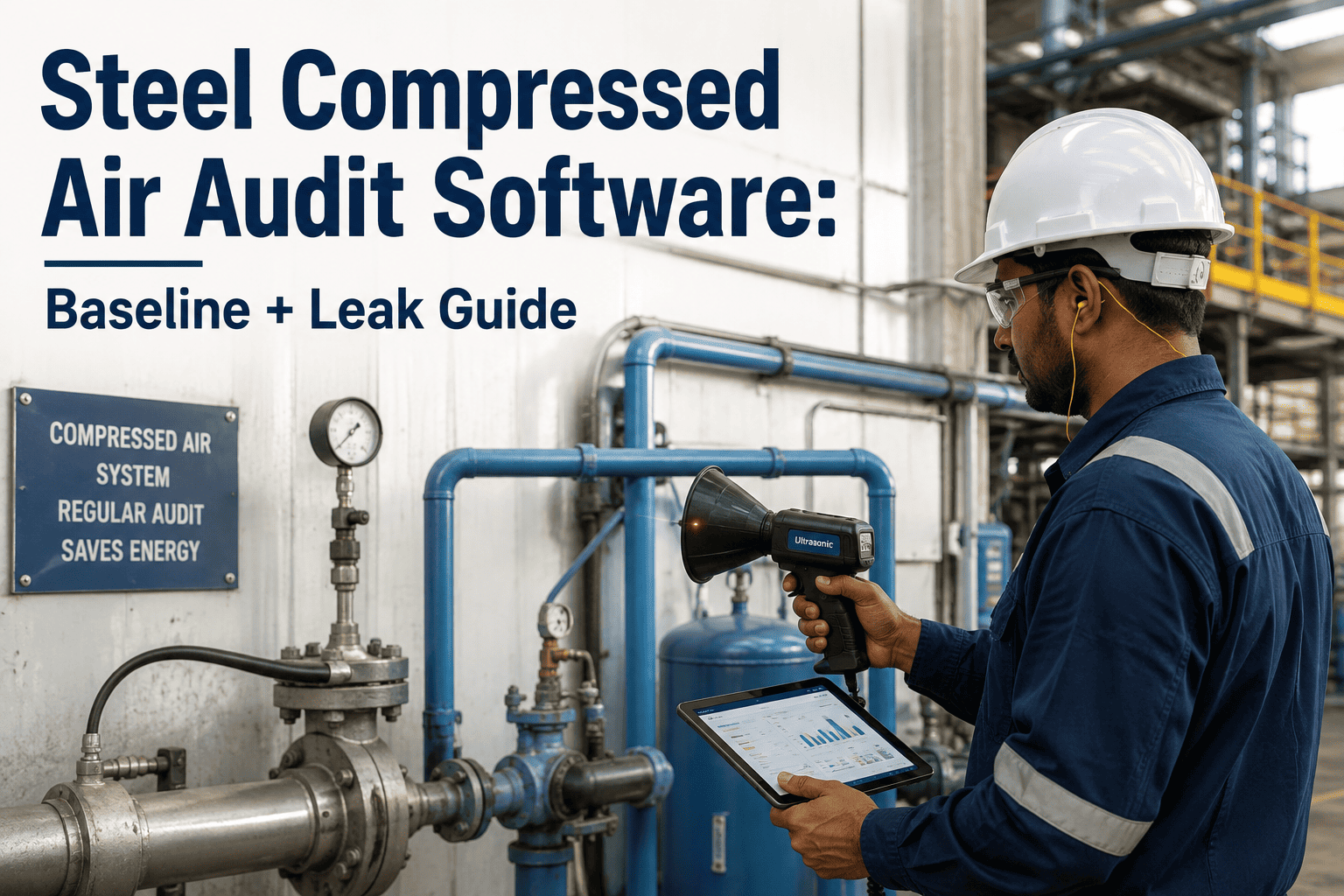 steel-compressed-air-audit-software-baseline-leak-guide