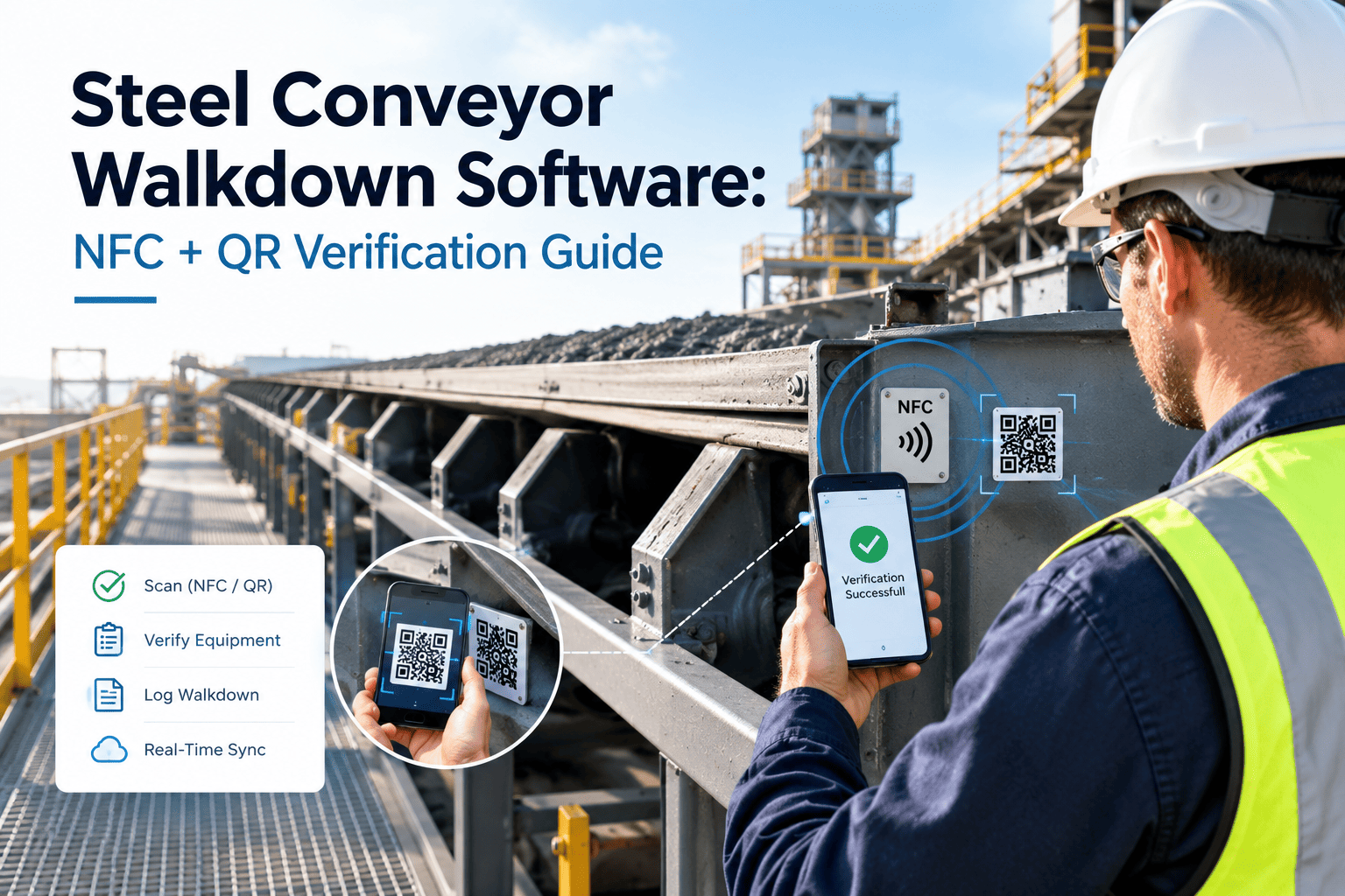steel-conveyor-walkdown-software-nfc-qr-verification-guide