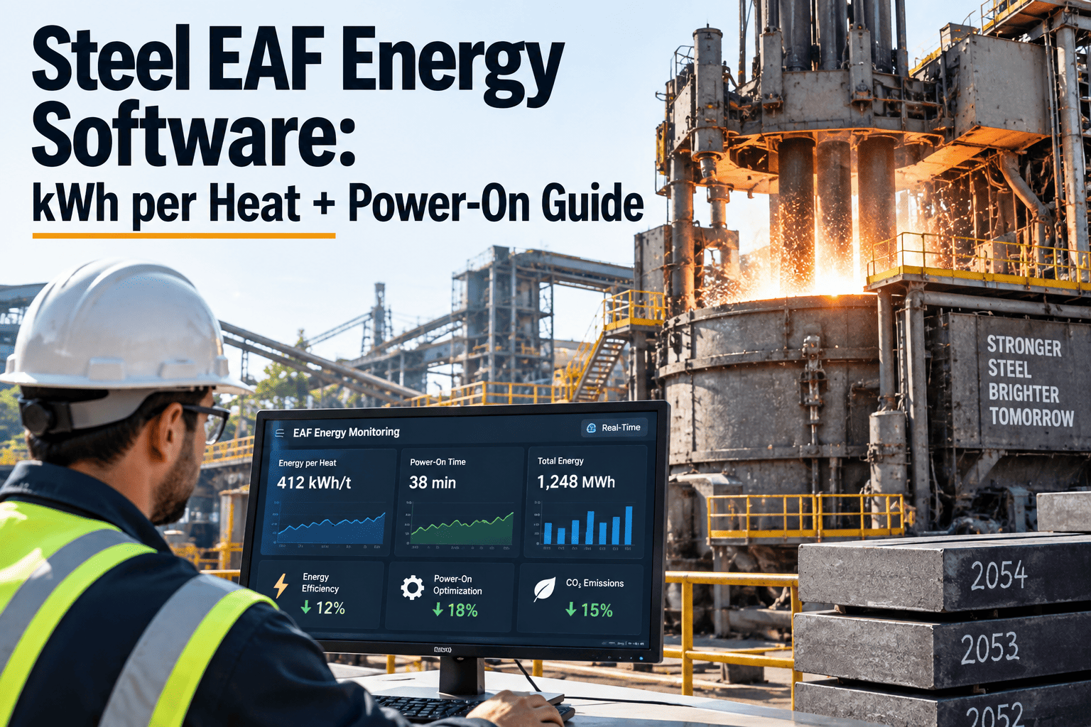 steel-eaf-energy-software-kwh-per-heat-power-on-guide
