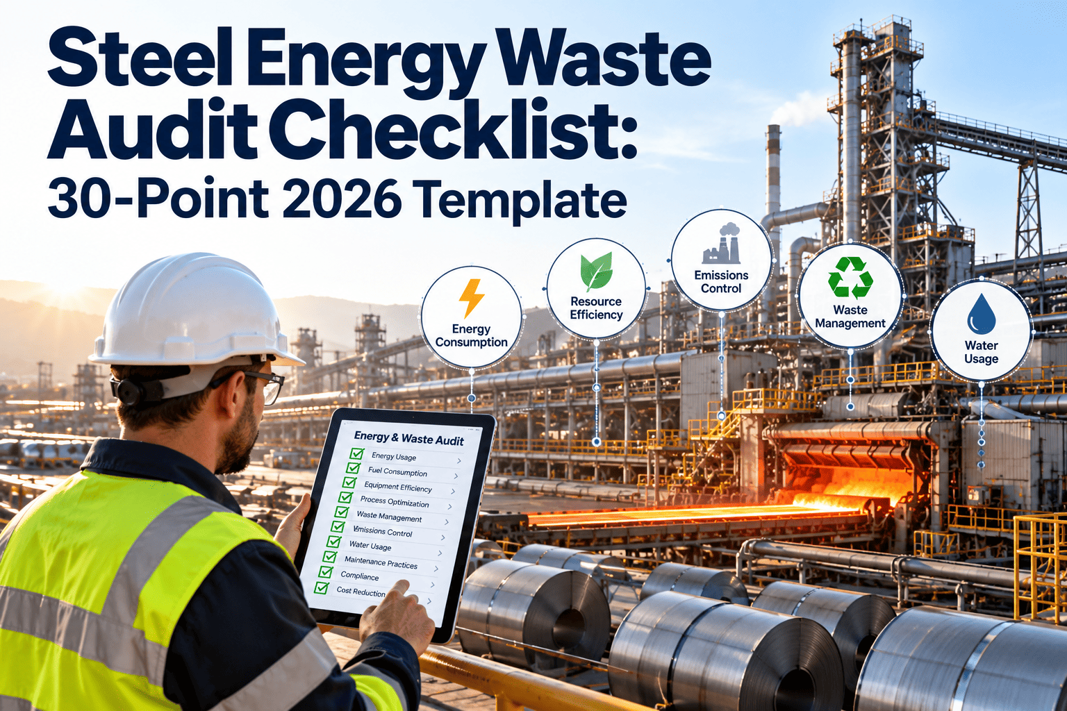 steel-energy-waste-audit-checklist-30-point-2026-template