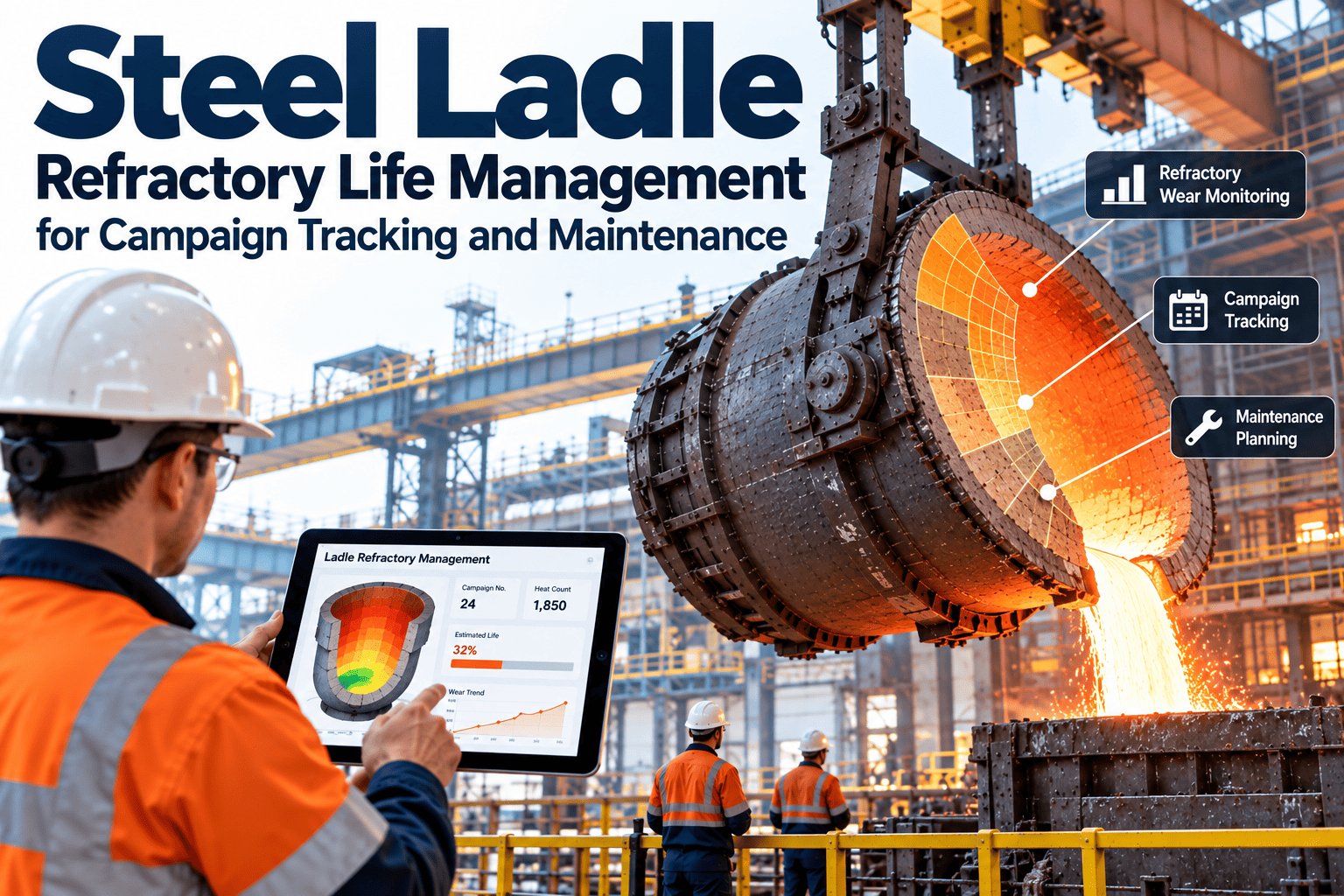 steel-ladle-refractory-life-management-campaign-tracking