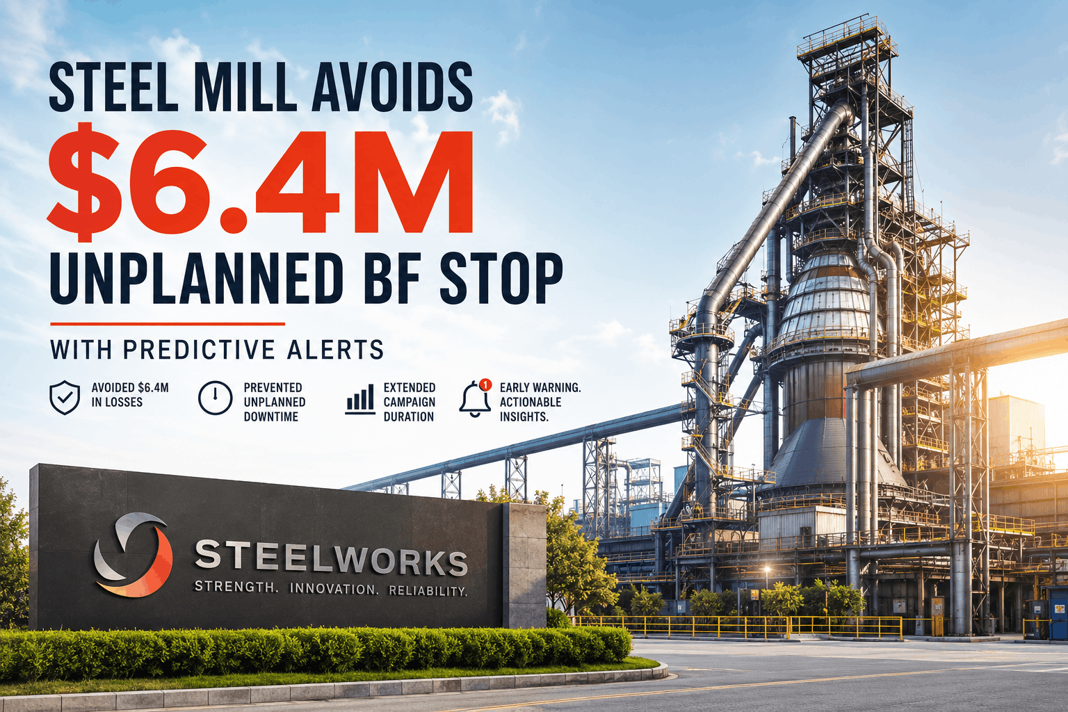 steel-mill-avoids-6.4m-unplanned-bf-stop-with-predictive-alerts