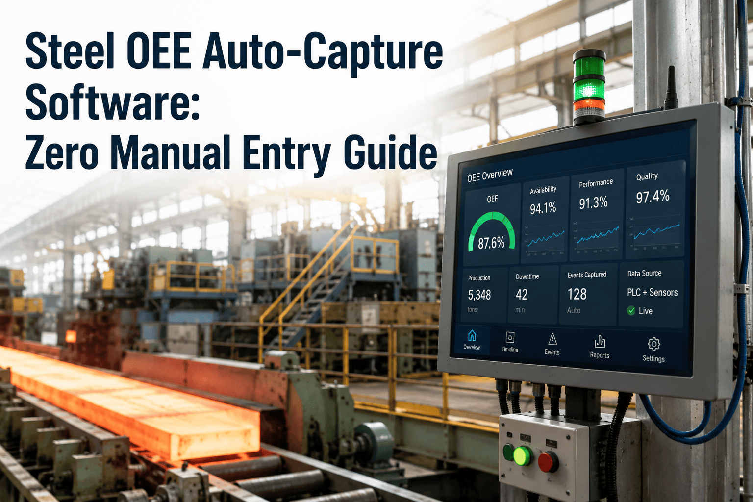 steel-oee-auto-capture-software-zero-manual-entry-guide