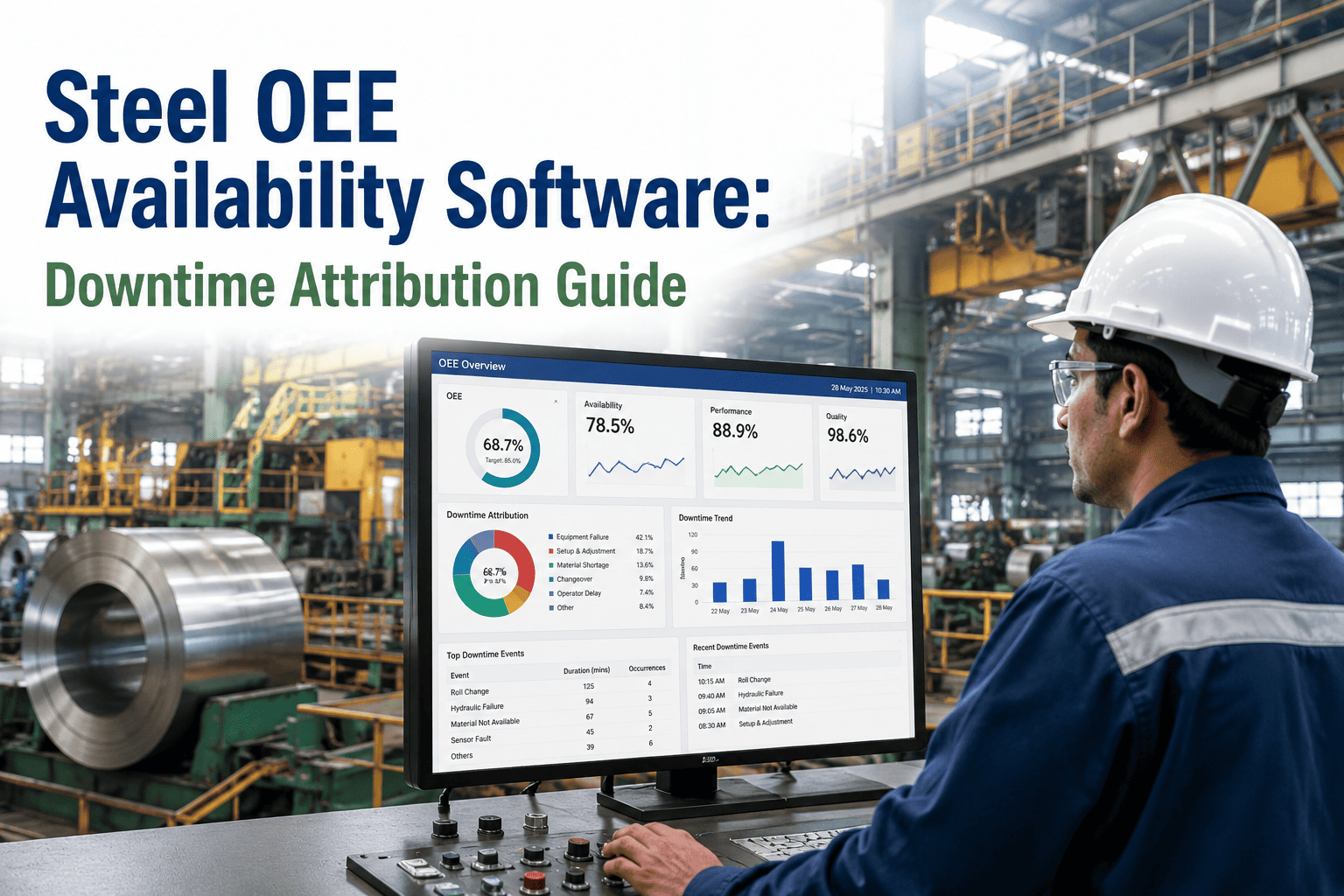 steel-oee-availability-software-downtime-attribution-guide