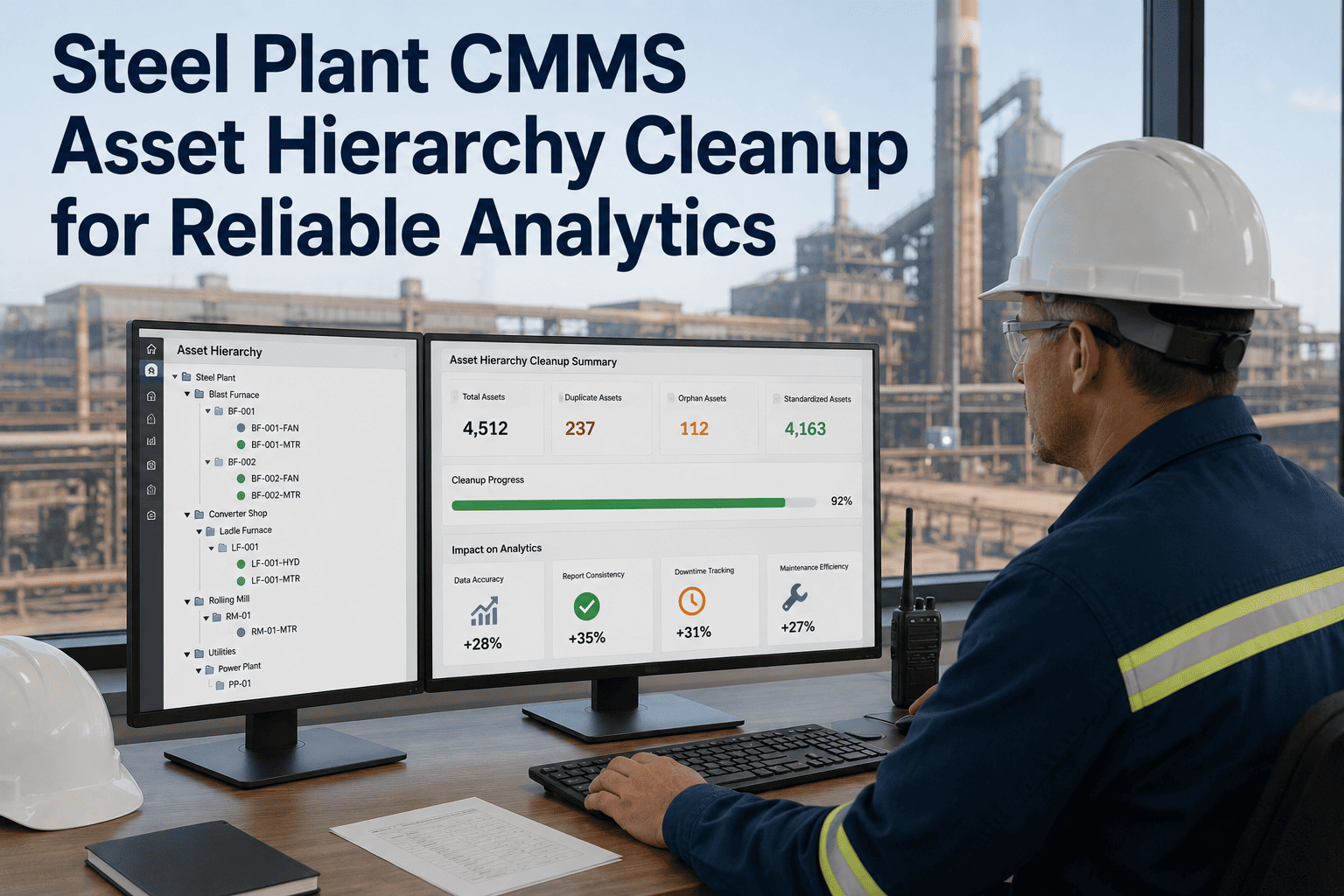steel-plant-cmms-asset-hierarchy-cleanup