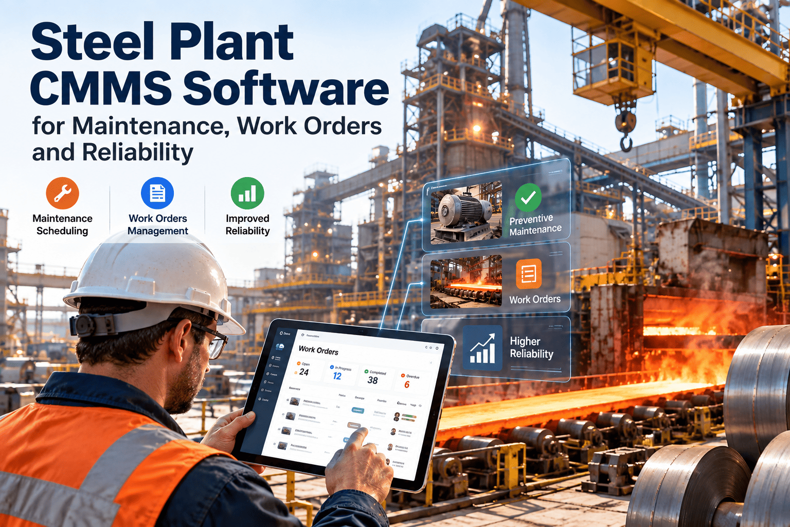 steel-plant-cmms-software-work-orders-reliability