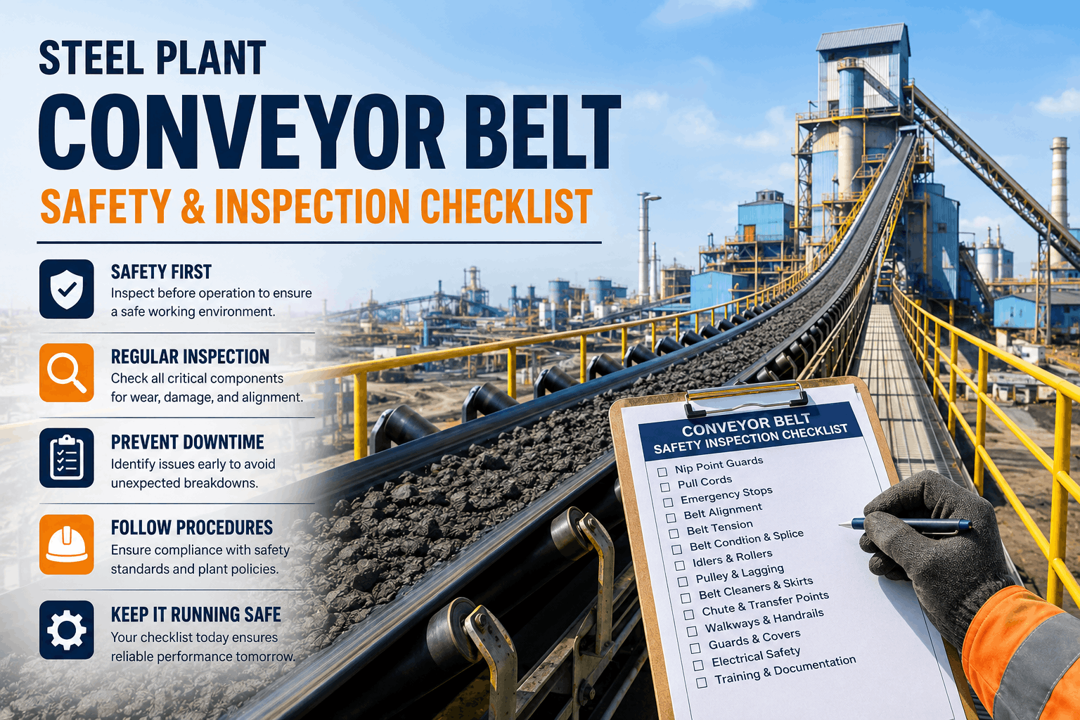 steel-plant-conveyor-belt-safety-and-inspection-checklist