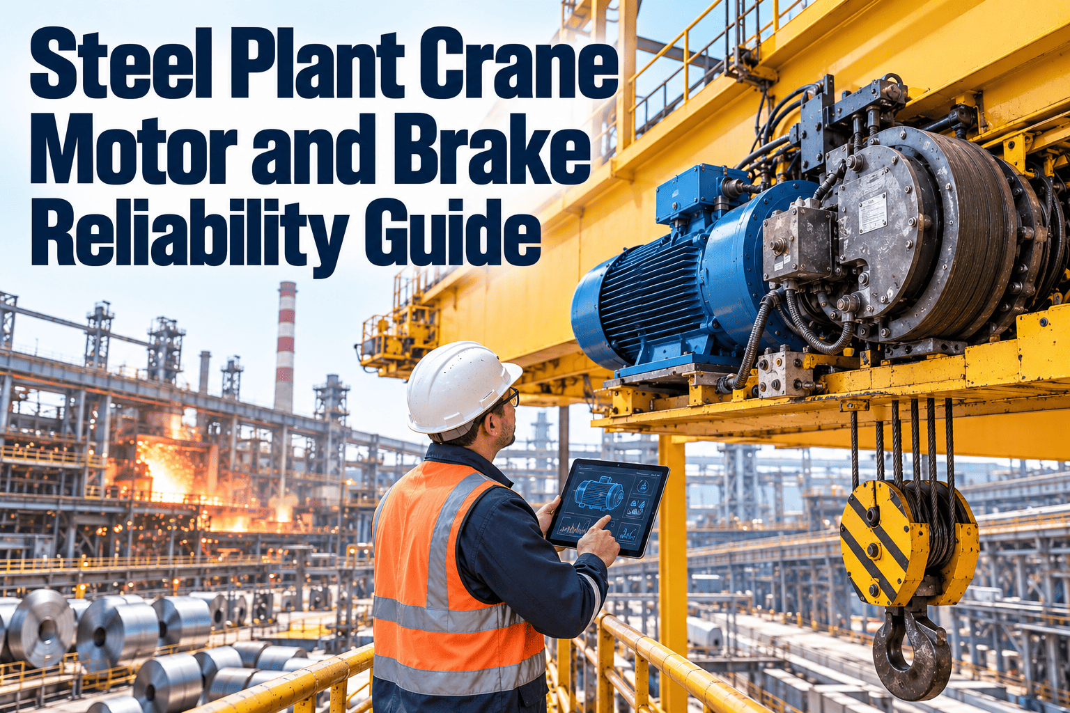 steel-plant-crane-motor-brake-reliability