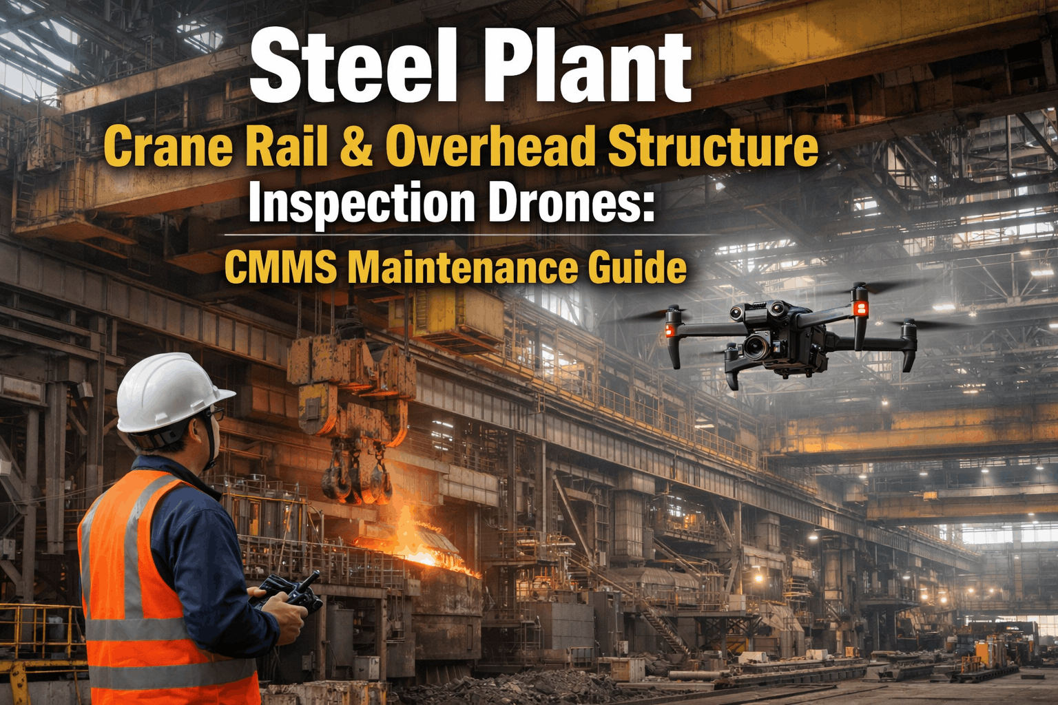 Steel Plant Crane Rail & Overhead Structure Inspection Drones: CMMS ...