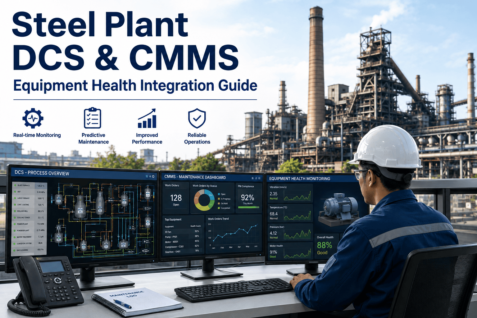 steel-plant-dcs-cmms-equipment-health-integration