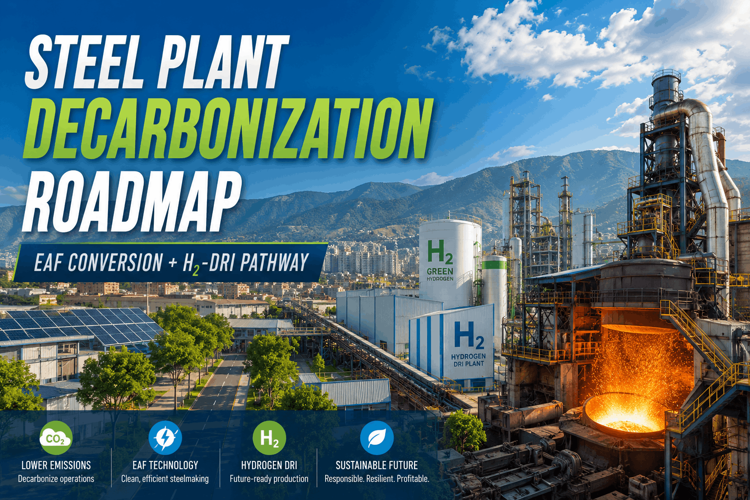 steel-plant-decarbonization-roadmap-eaf-conversion-and-h2-dri