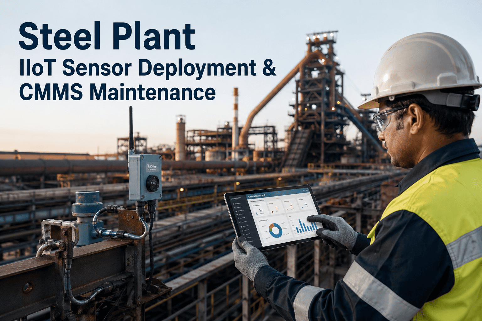 steel-plant-iiot-sensor-deployment-cmms-maintenance