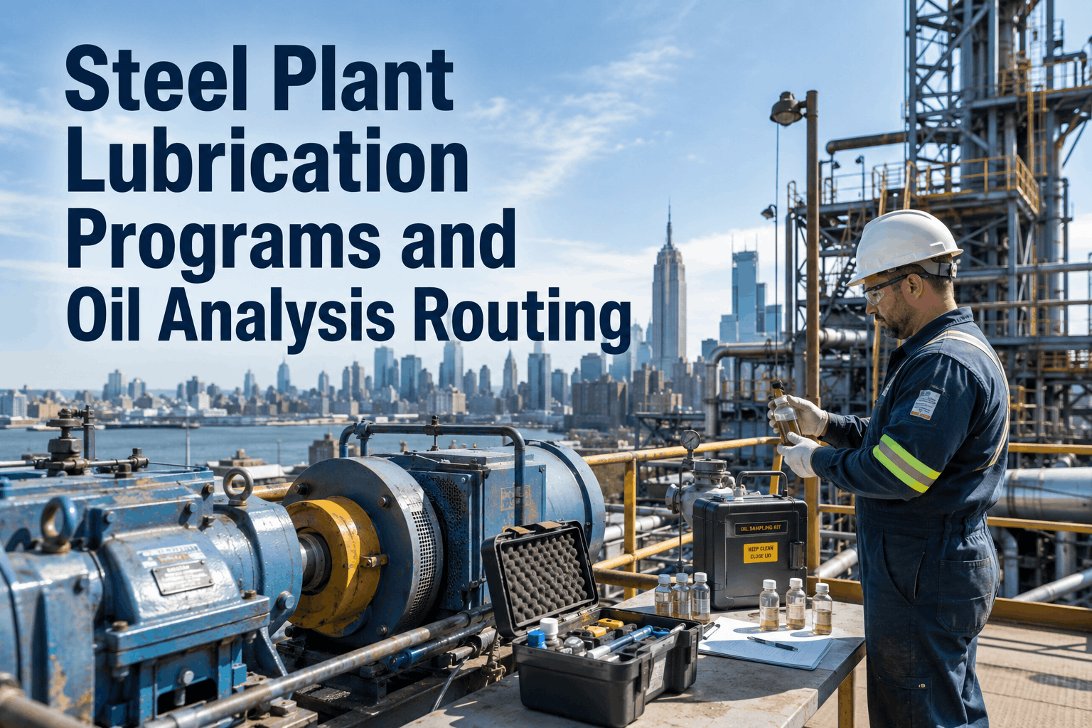steel-plant-lubrication-programs-and-oil-analysis-routing