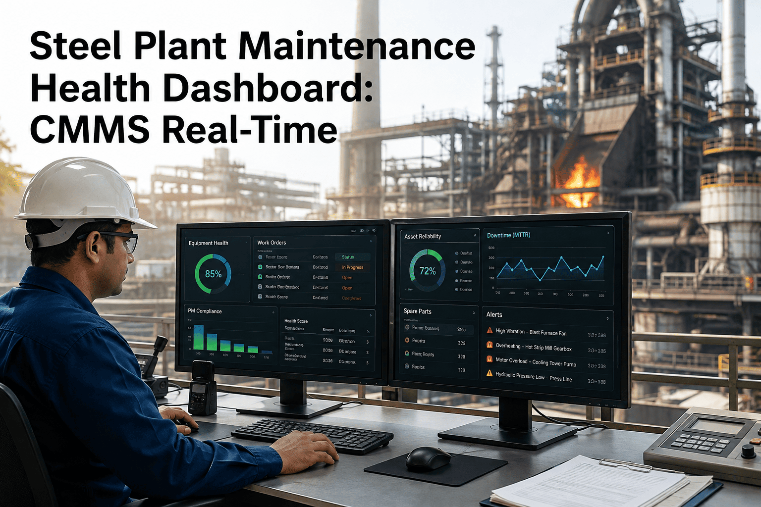 steel-plant-maintenance-health-dashboard-cmms-real-time
