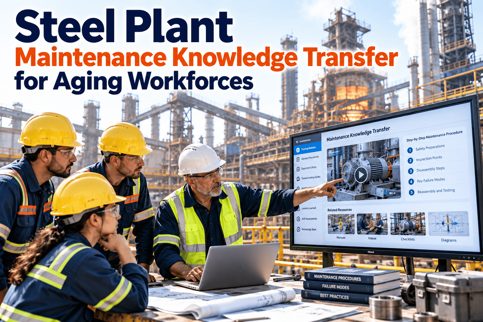 steel-plant-maintenance-knowledge-transfer-aging-workforces