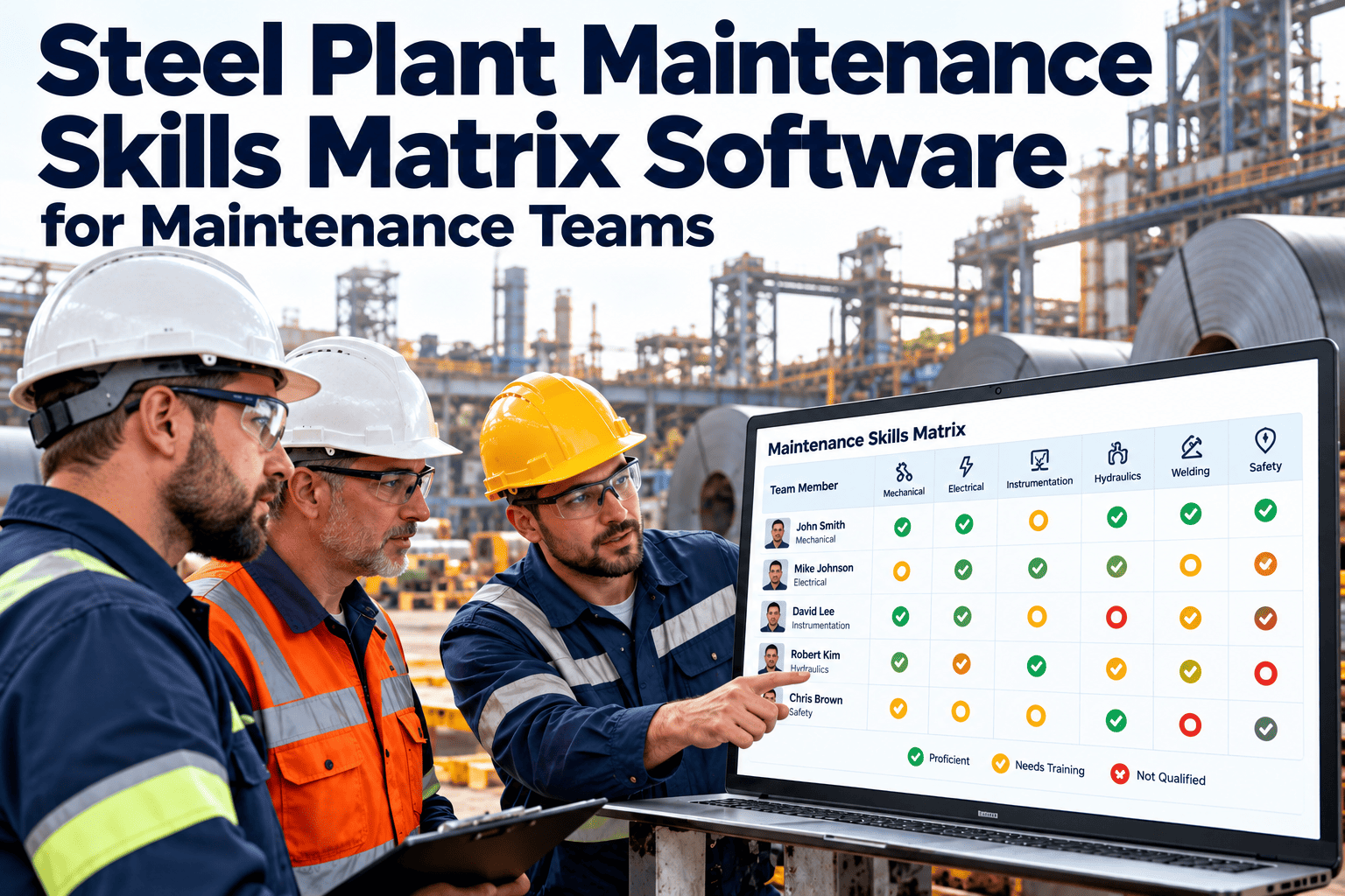 steel-plant-maintenance-skills-matrix-software