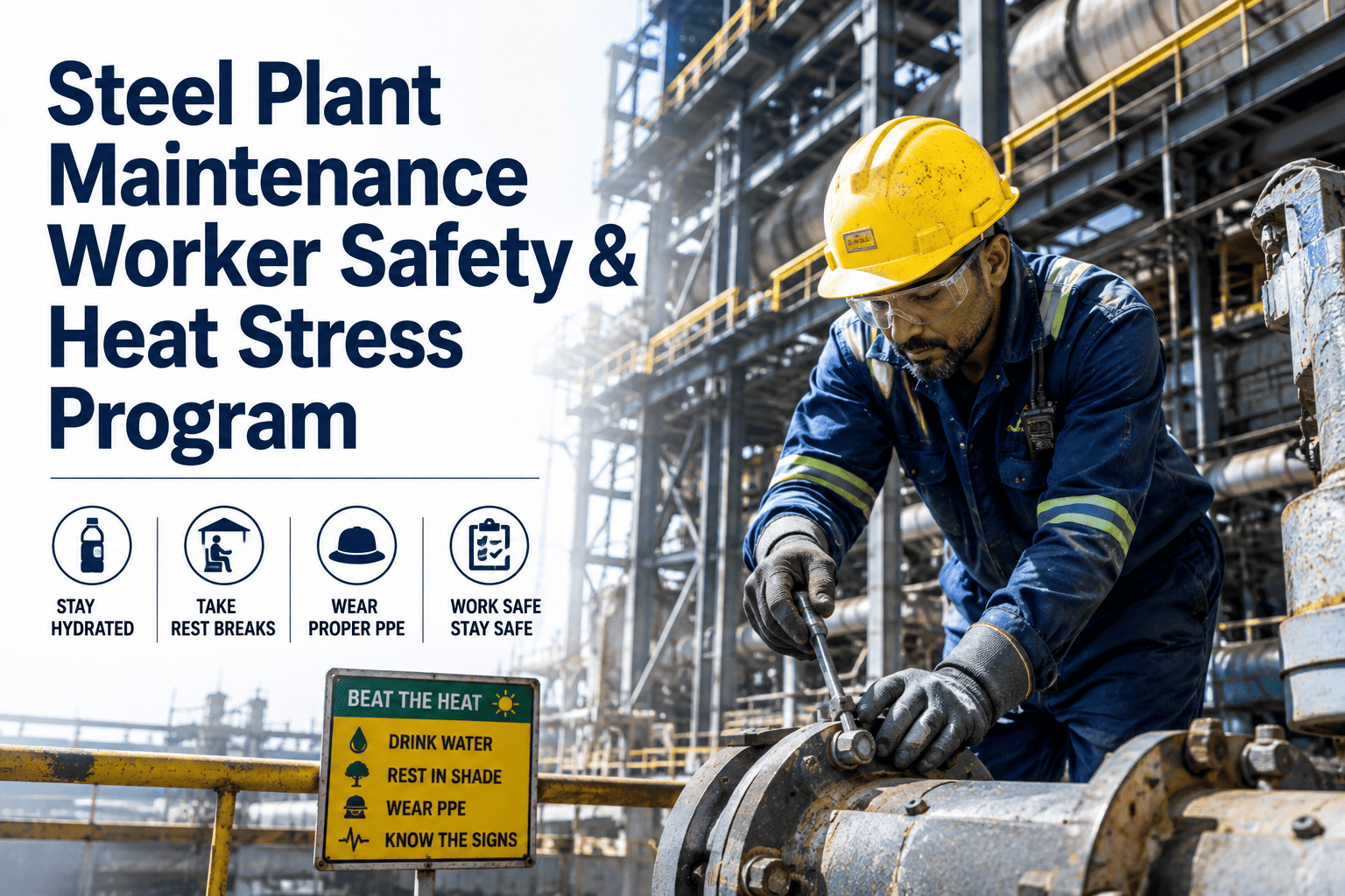 steel-plant-maintenance-worker-safety-heat-stress-program