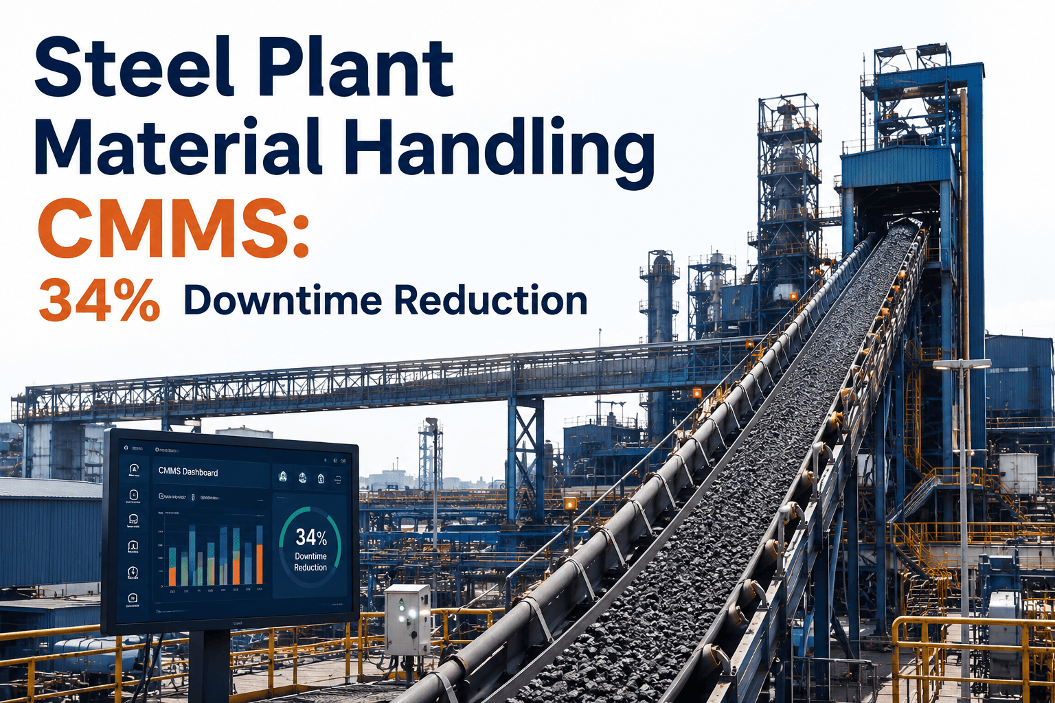 steel-plant-material-handling-cmms-34-percent-downtime