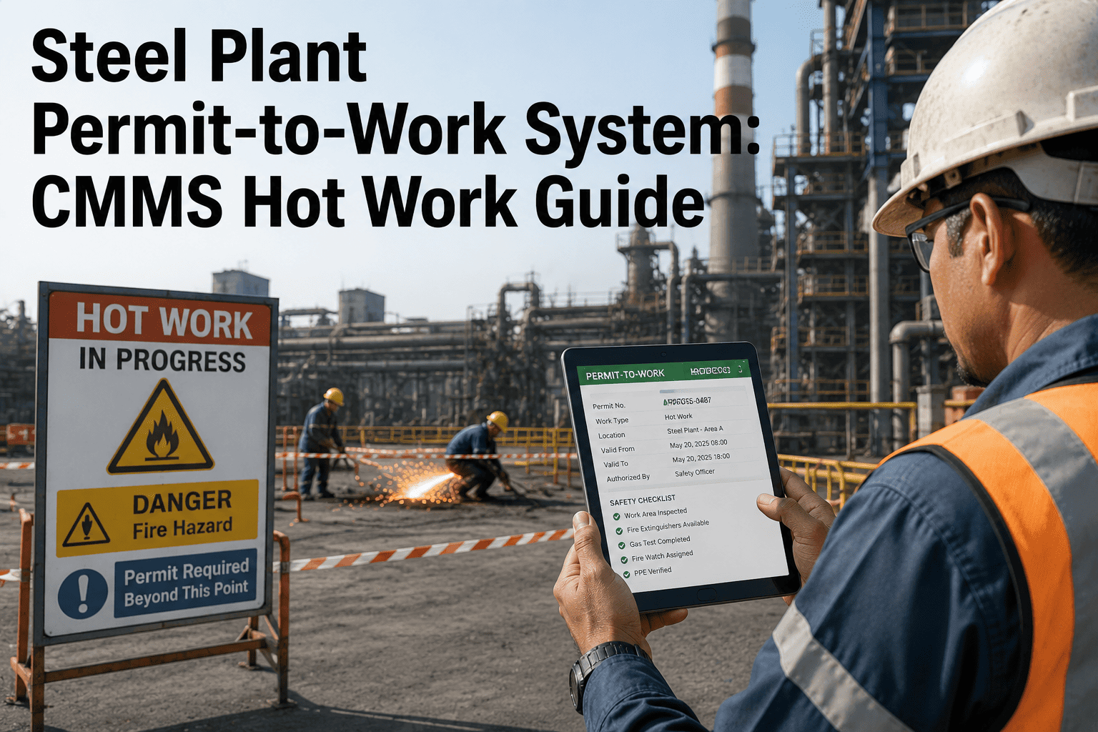 steel-plant-permit-to-work-system-cmms-hot-work-confinedspace