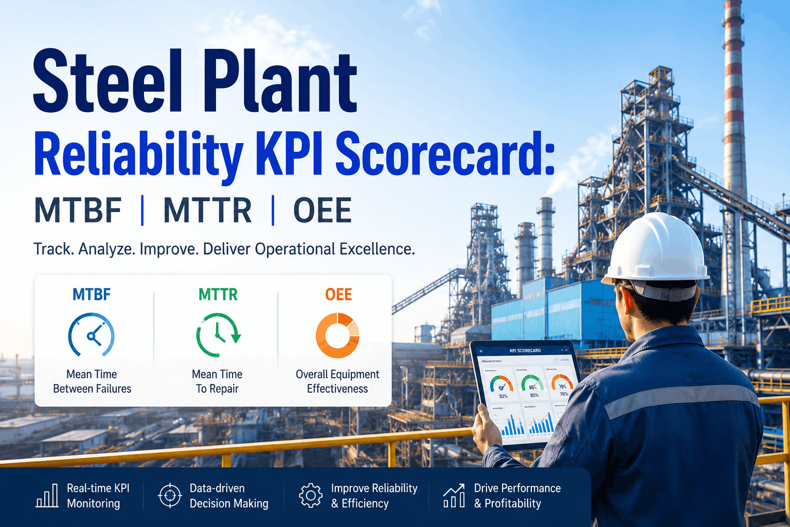steel-plant-reliability-kpi-mtbf-mttr-and-oee