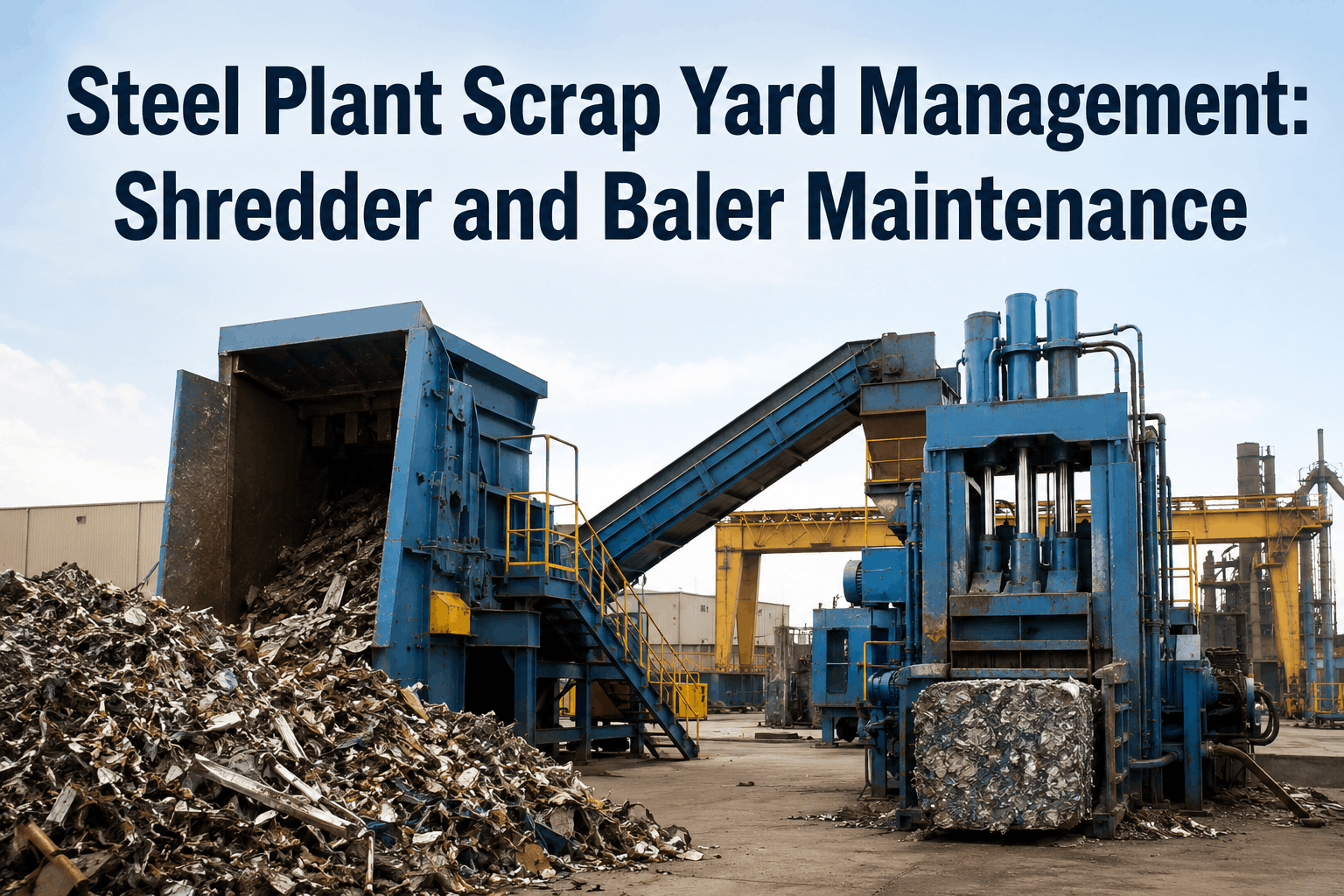steel-plant-scrap-yard-management-shredder-and-baler-maintenance