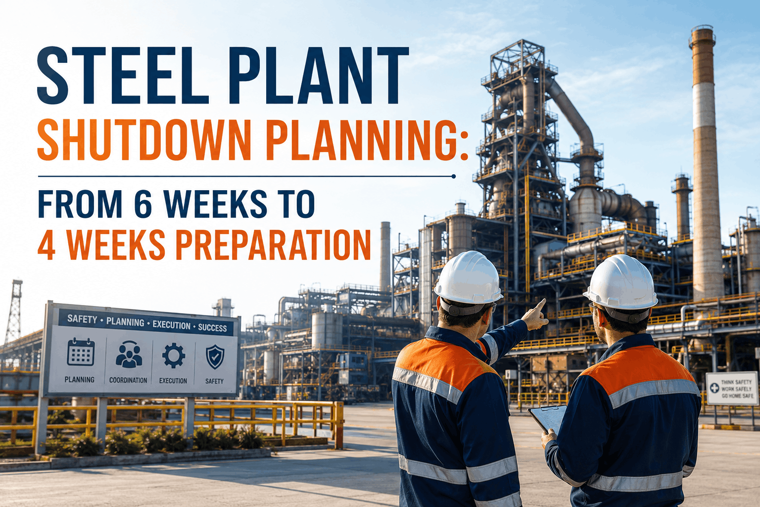 steel-plant-shutdown-planning-from-6-weeks-to-4-weeks-preparation