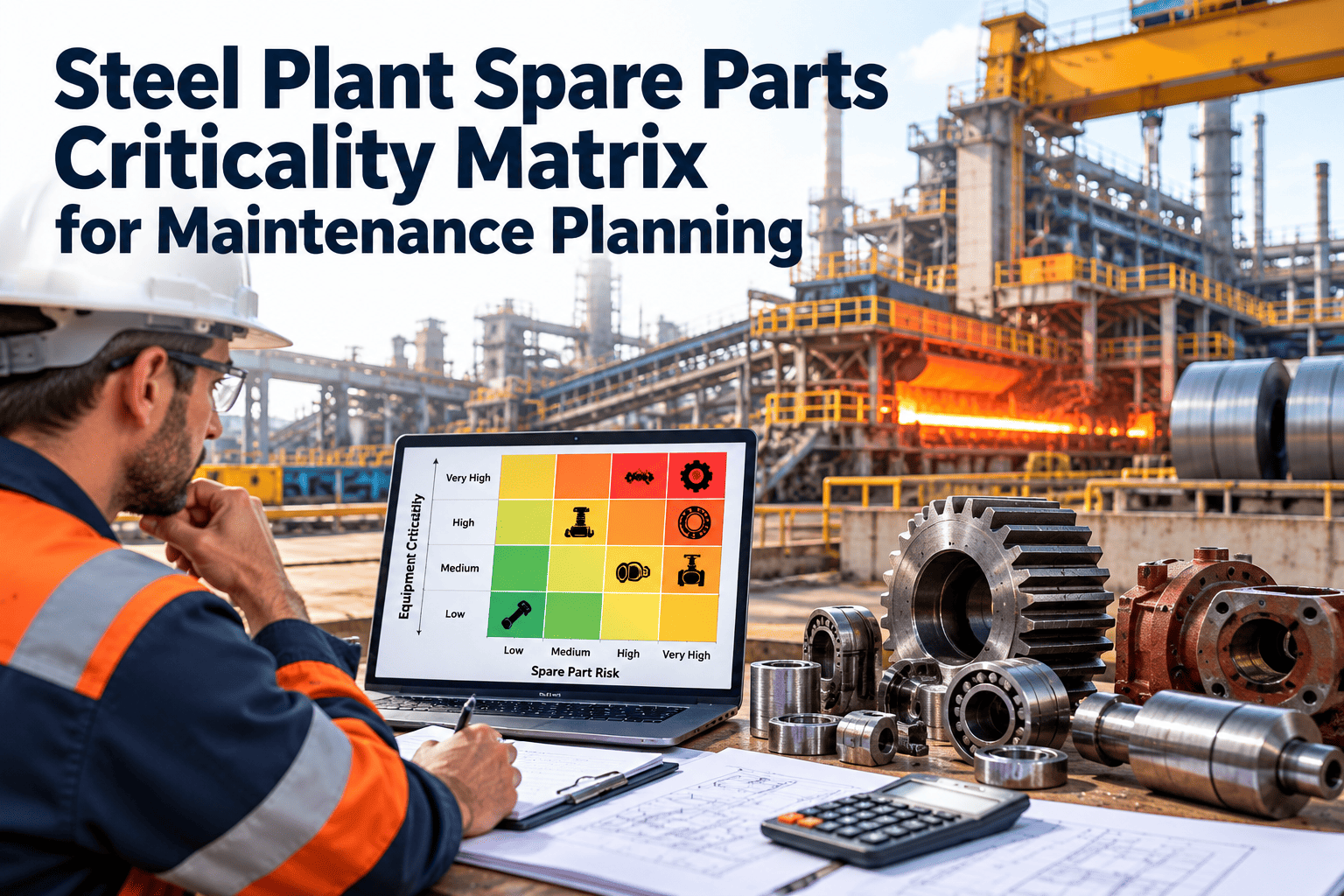 steel-plant-spare-parts-criticality-matrix-maintenance-planning