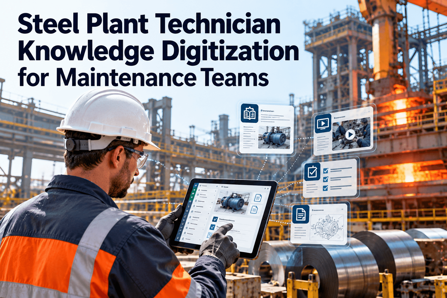 steel-plant-technician-knowledge-digitization-maintenance