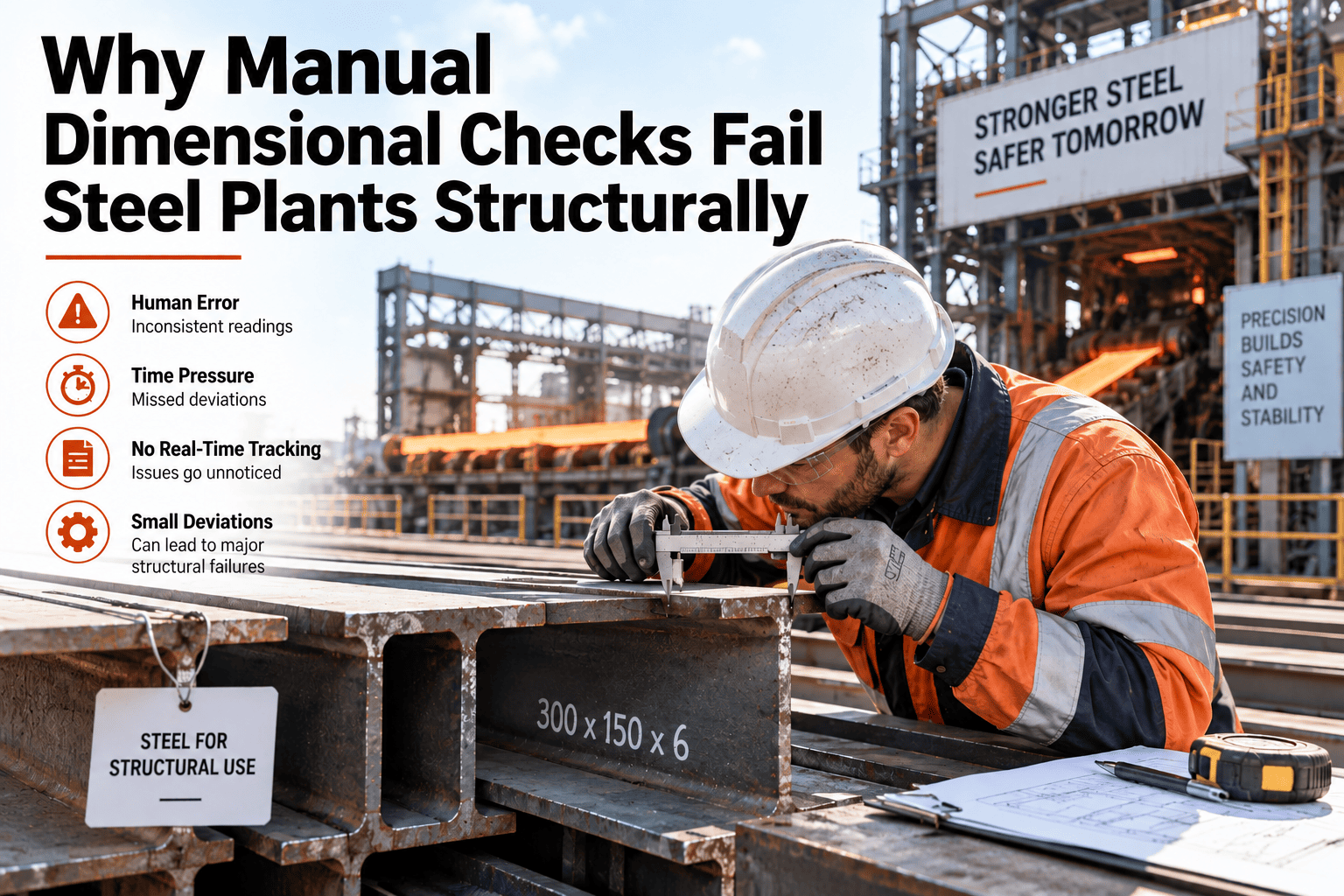 why-manual-dimensional-checks-fail-steel-plants-structurally