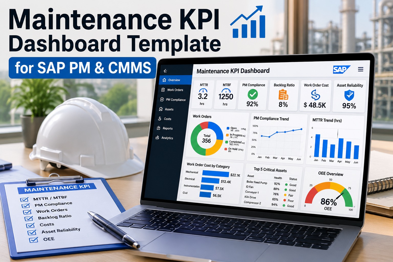 maintenance-kpi-dashboard-template-sap-integrated-plants